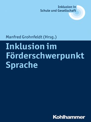 cover image of Inklusion im Förderschwerpunkt Sprache